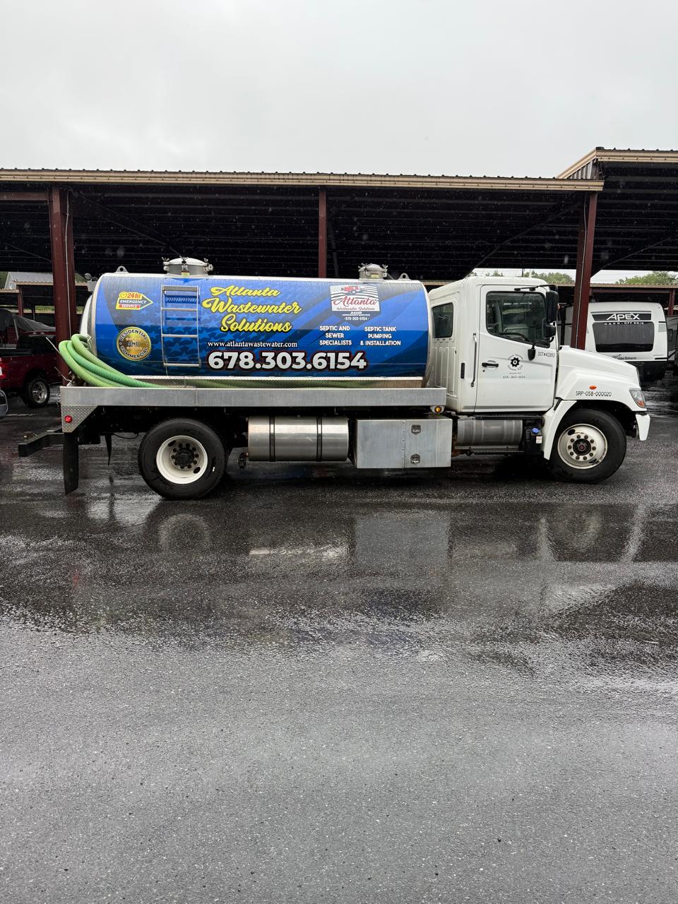 Atlanta Wastewater Solutions truck on site