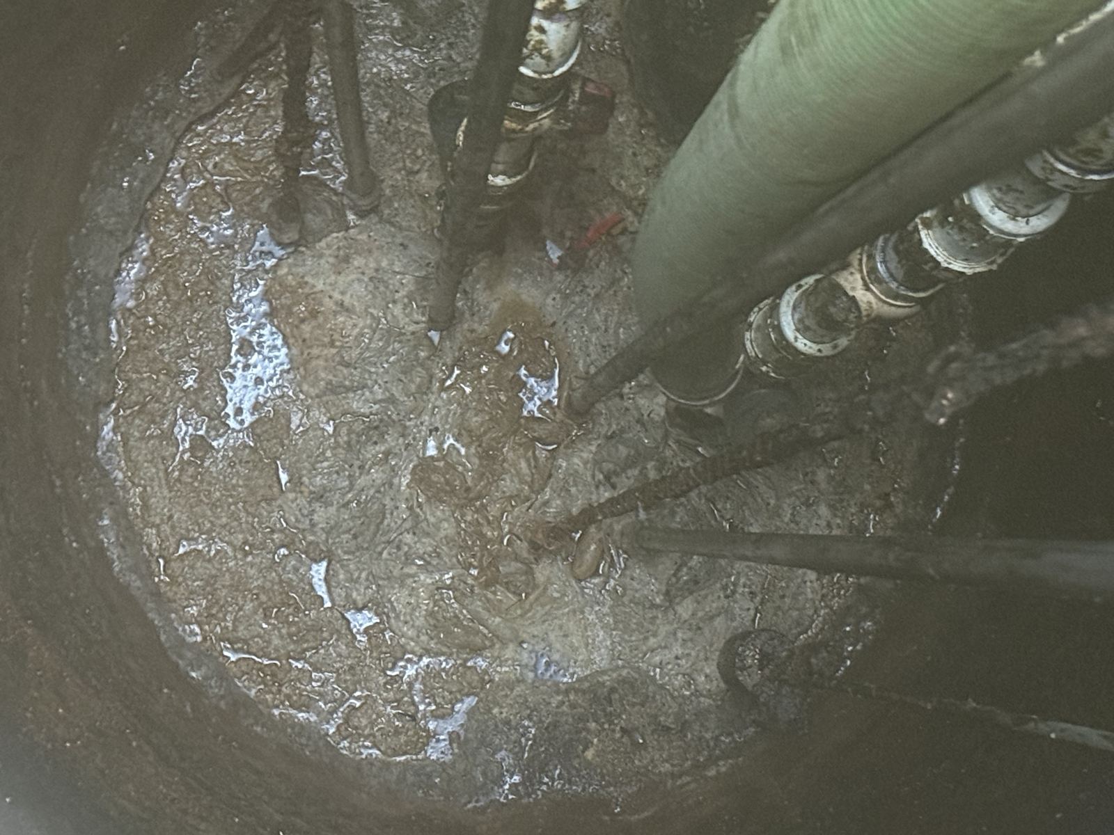 Septic distribution box installed and leveled — Septic Tank Cleaning in Alpharetta, GA