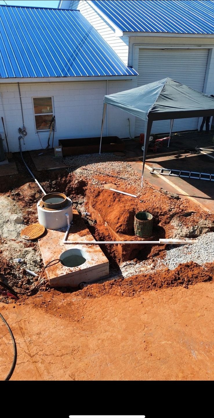 Close-up of pump equipment during a lift station repair — Lift Station Repair in Dawson County, GA
